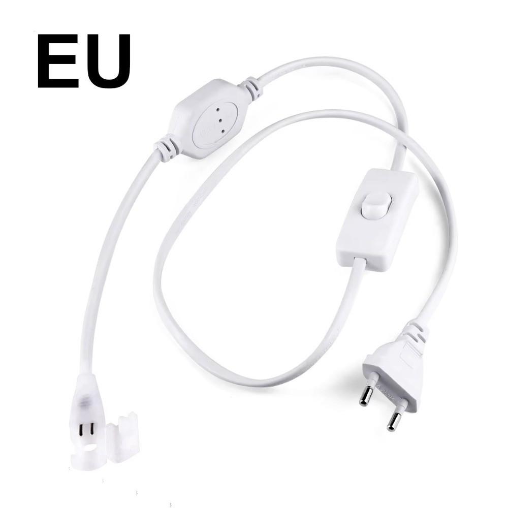 220V 110V LED Strip Power Plug Flexible Supply Plug With Switch for LED Strip Light