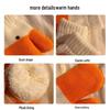 Women's Woolen Fingerless Goose Gloves - Thick, Warm, Velvet-Lined, Cold-Proof, Ideal for Autumn/Winter.