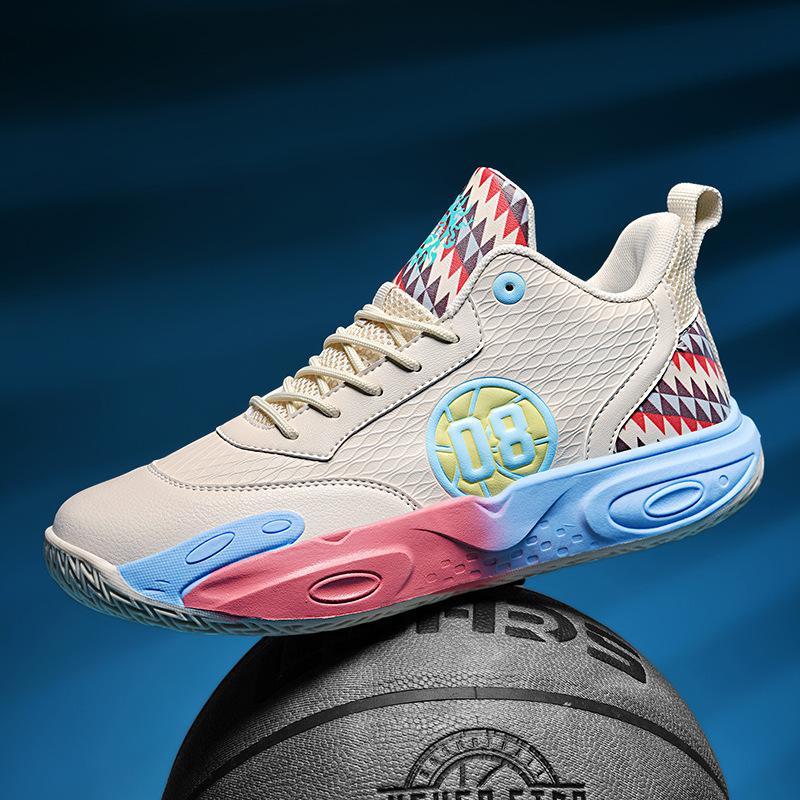 Basketball Shoes Men'S High-Top Combat Boots Actual Training Teenagers Primary And Secondary School Students Adult Men'S Sports Shoes