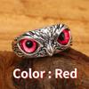 Charm Vintage Leuke Eenvoudige Uil Oog Ring Zilverkleur Verloving Trouwringen Sieraden Cadeaus voor Mannen en Vrouwen