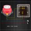 220vAC Electric Air Damper Valve Stainless Steel Air Volume Control Valve Motorised Air Duct Valve Easy Installation