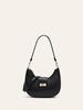 Underarm messenger bag New double handbag Niche French shoulder bag Women's office workers Urban simple crescent bag