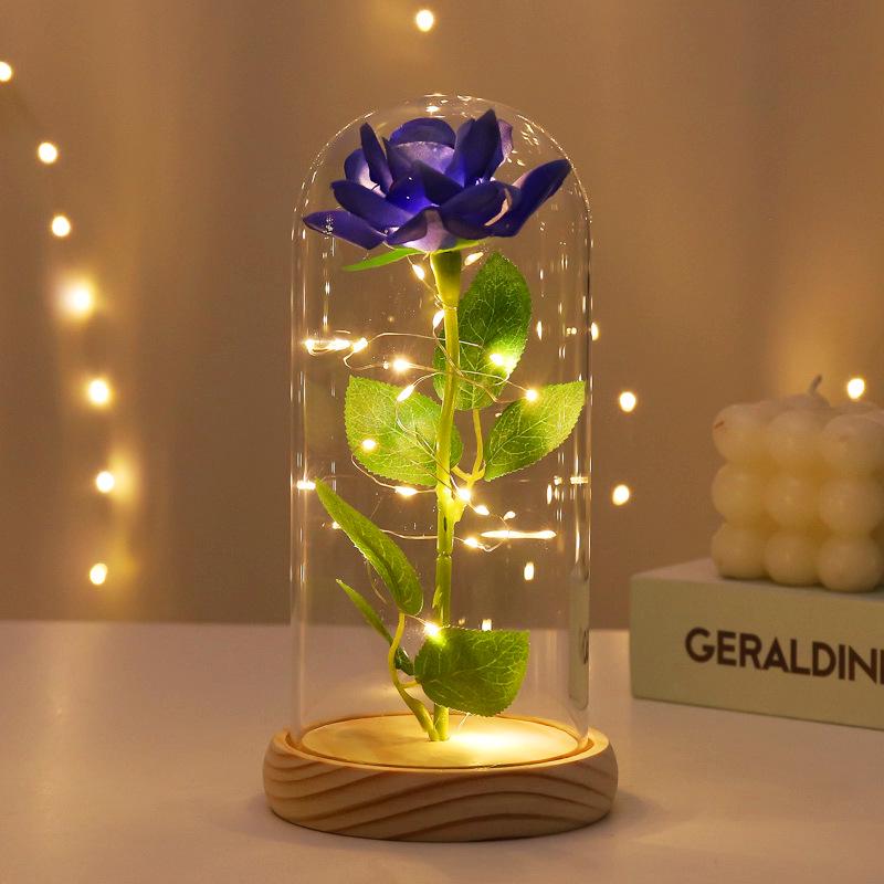 Preserved Rose Glass Dome Gift for Valentine's and Women's Day