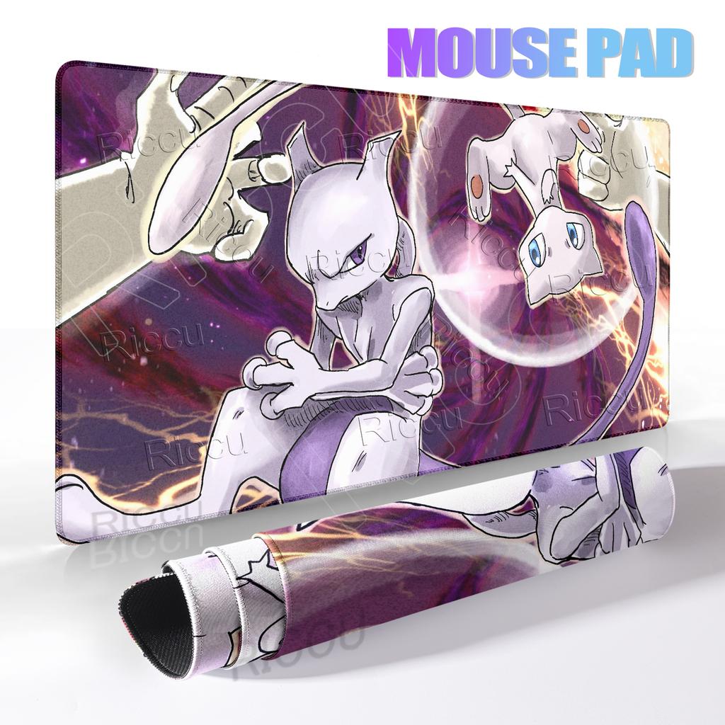 Mewtwo Large Mouse Pad Gamer pokemon Keyboard Desk Mat XXL Carpet Rubber Tapis Souris PC Accessories Mousepad Gaming accessories