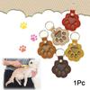 1PC Wear-resistant Bag Unique Hollow Shape Pet Collars Pet Hair Keychain Car Keys Pet Hair Convenient Companionship Durable