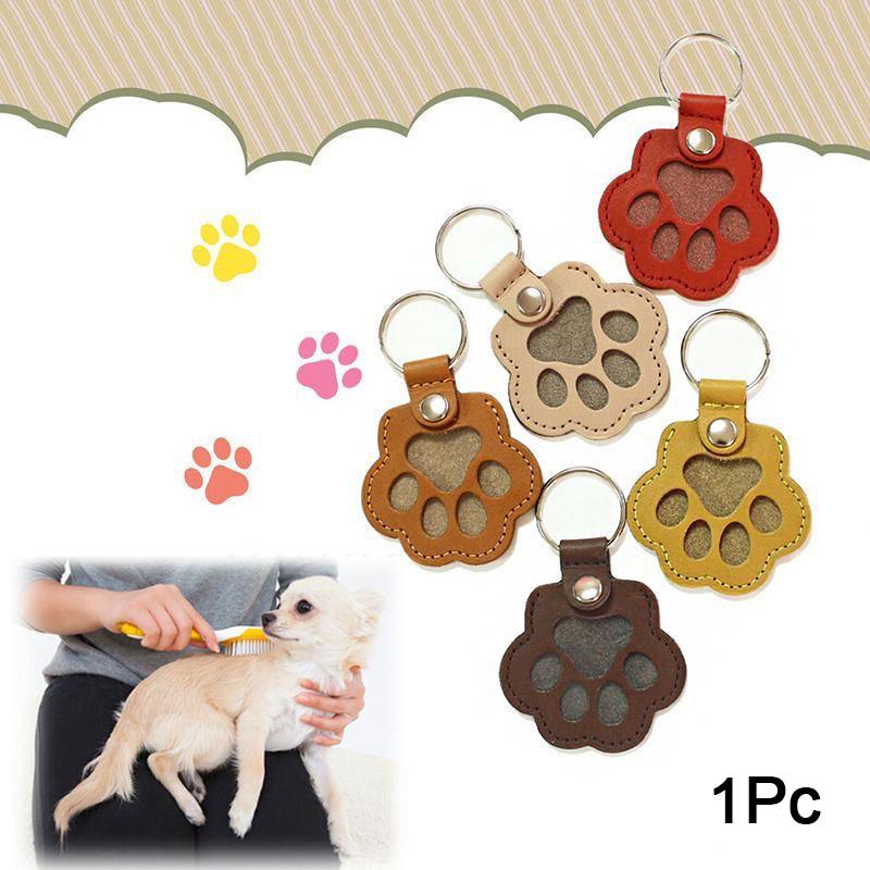 1PC Wear-resistant Bag Unique Hollow Shape Pet Collars Pet Hair Keychain Car Keys Pet Hair Convenient Companionship Durable