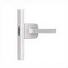 Extremely Narrow Door Lock, Aluminum Alloy Handle, Bathroom, Glass Matte Black B