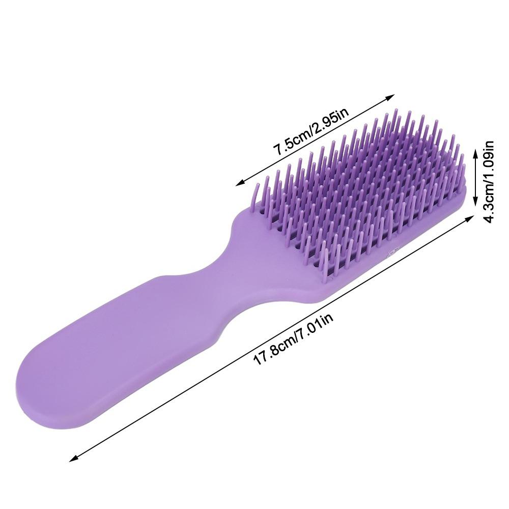 3pcs Nine Claw Comb Hair Detangler Comb Purple Wide Tooth Hair Brush Wet Dry Hair Styling