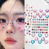Gesichtsstein-Aufkleber 5D Bunter Strass-Tattoo-Lidschatten-Aufkleber für Festival Nägel Körper Make-up Bling Schmuck DIY Dekor