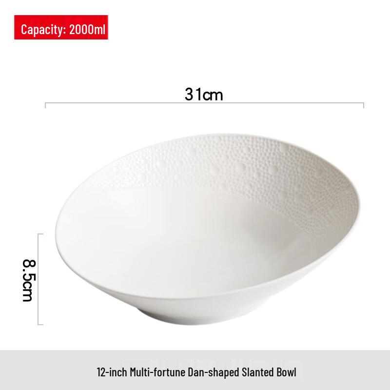 Luxury Slanted Ceramic Serving Bowl
