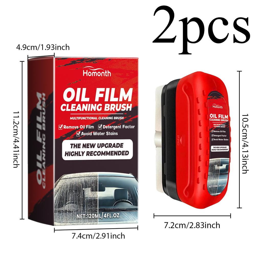 Upgrade Car Glass Oil Film Remover Brush For Windshield Leakproof Cover Brush Auto Car Oil Film Cleaning Brush Window Polishing