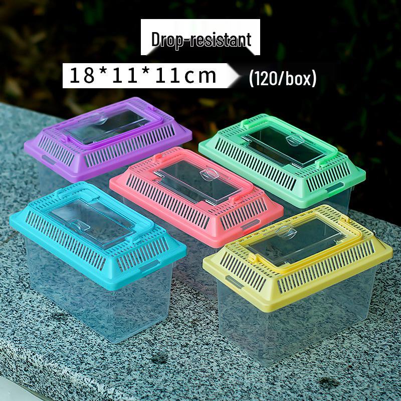 Transparent Multi-Size Handheld Pet Breeding Box and Tank for Turtles, Goldfish, and Hamsters