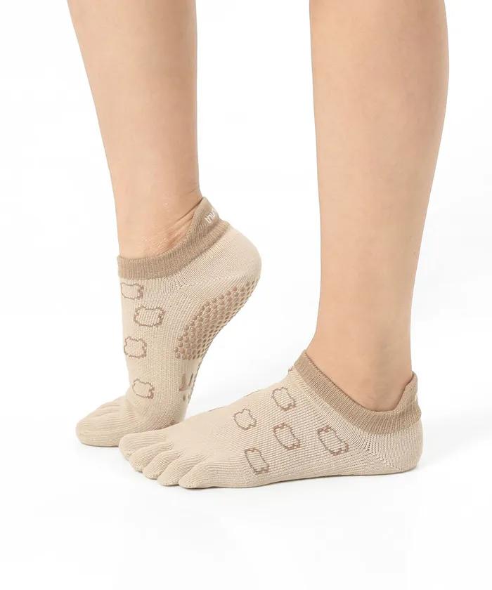 Pilates Yoga Non-slip Toe Socks Teddy
