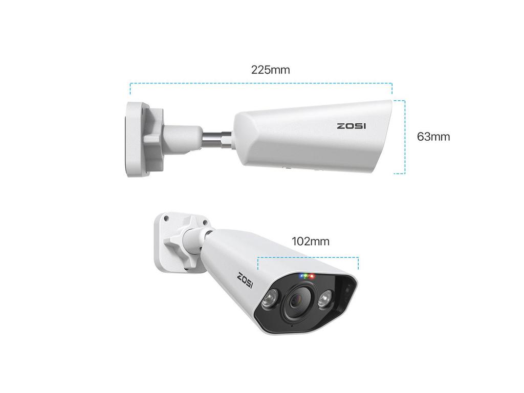 4K HD POE Outdoor Camera with Surround View and Smart Remote Monitoring Kit