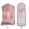 Elegant Jewelry Pouch with Multiple Pockets Large Capacity Foldable Bag for Women Fashion Accessories Storage Container