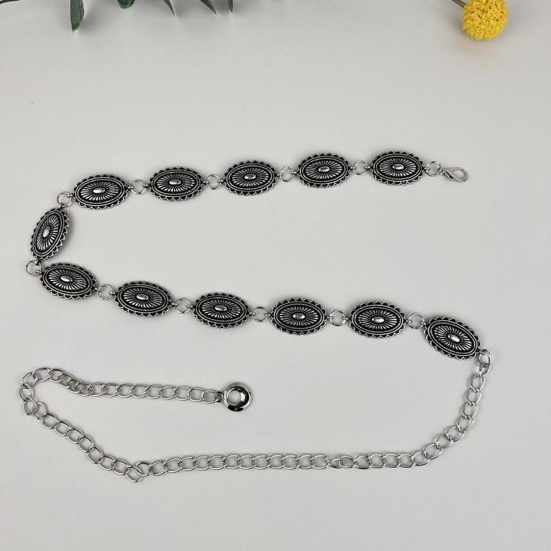 Waist Chic Metal Belt With Vintage Butterfly Design Perfect For Korean Jk Uniforms