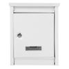 Mailbox Locked Locking Wall Mounted Metal Boxes for House outside Lockable Outdoor Grey Garden Mailboxes