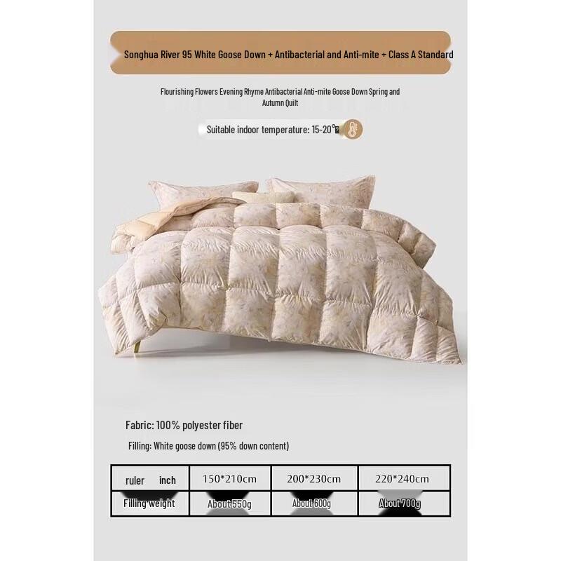 Mercury Home Textiles Goose Down Comforter