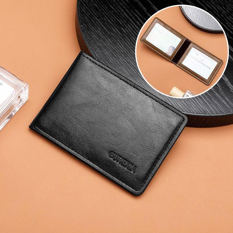 Slim Men Wallet Card Holder 4 Fold Money Clip Driver'S Licence Holder Coin Purse Slim Men'S Wallet For Everyday Use Gift Casual