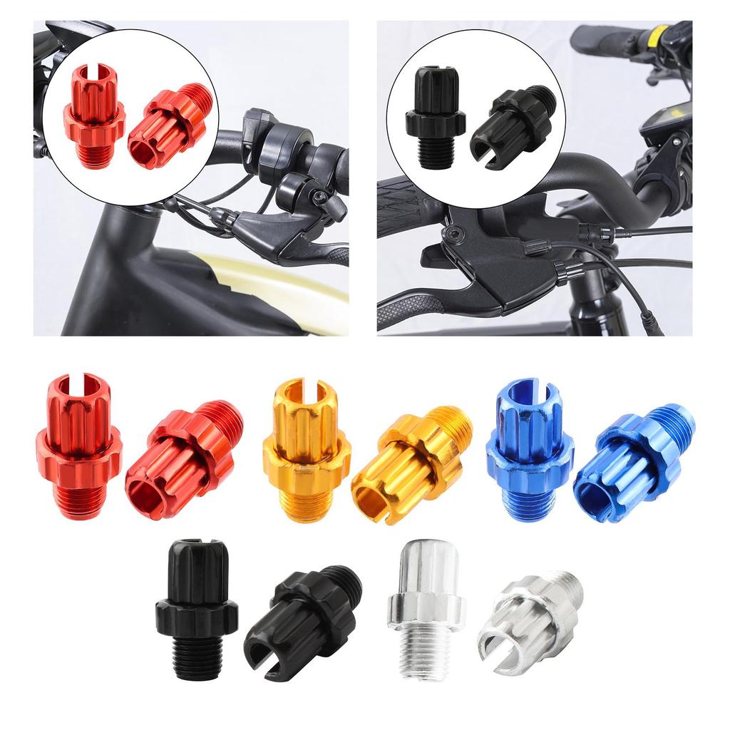 2 Pieces Bike Bicycle 10mm Brake Handle Lever Adjusting Screws Brake Cable Screw M10 Brake Lever Bolts Nuts for Mountain Bike