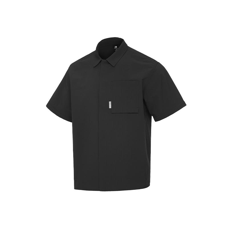 New Balance Shirts Men s AMJ32351 BK Lapel Moderate Other AMJ32351 S
