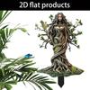 2D Waldgartenpfahl Sitzender Elf Pfahl Stehender Baum Elf Pfahl für Rasen Dekorative Garten