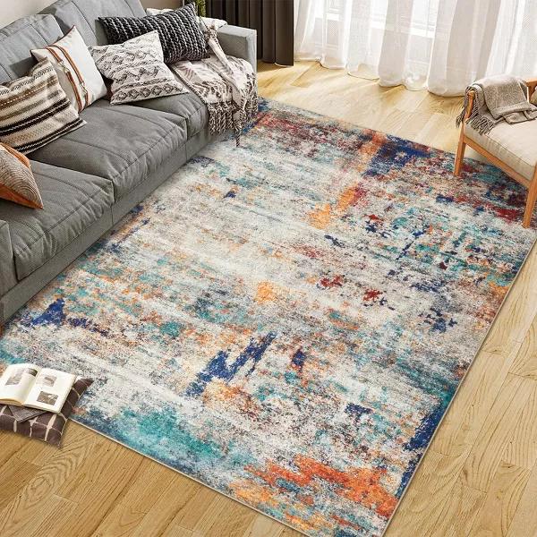 

Вінтажний килим Класичний східний дизайн М який килим для вітальні або спальні Перський марокканський бохо стиль Килим Нековзний килимок для підлоги 50X80CM