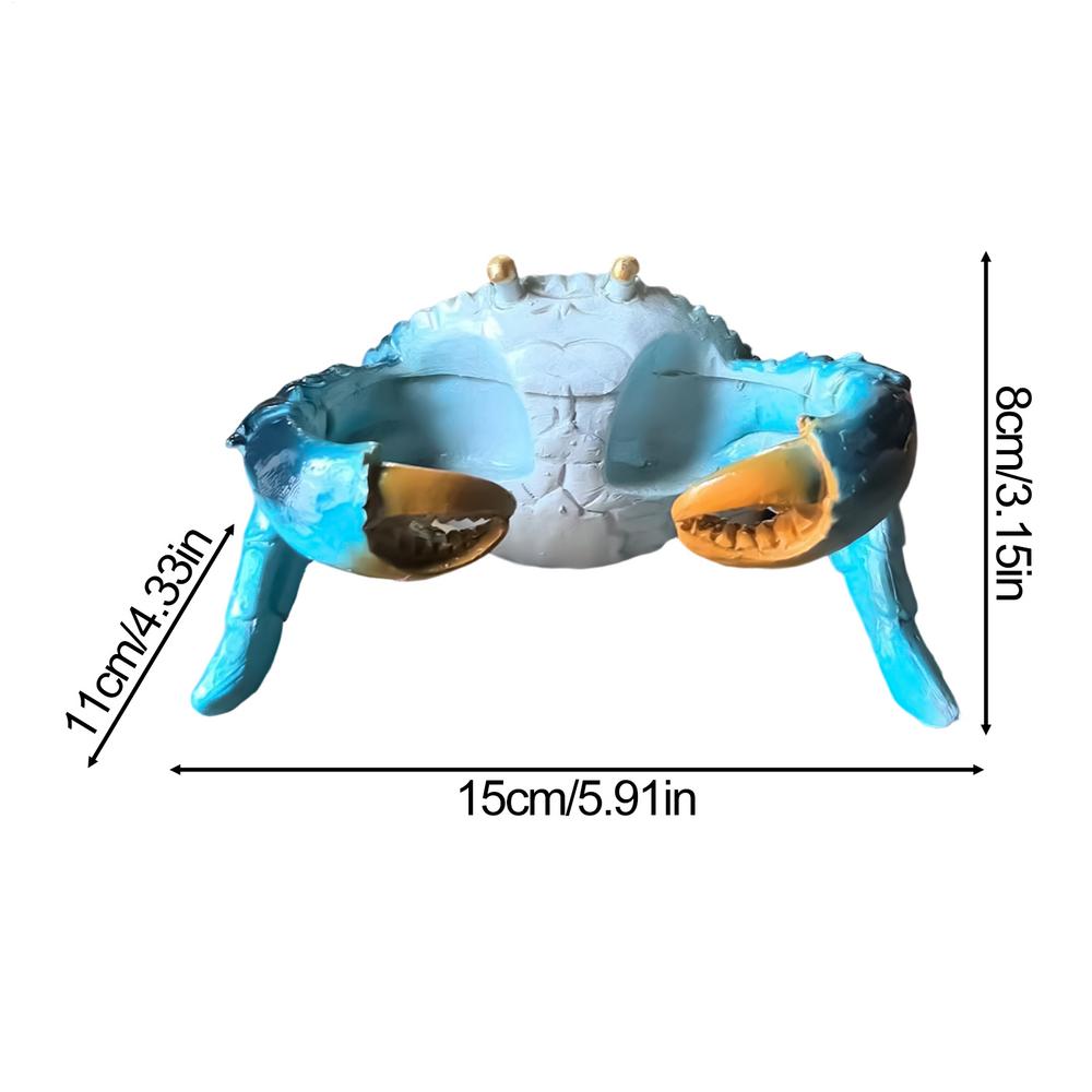 Coastal Home Decor Blue Crab Funny Resin Decorative Sea Animal Figurines For Kitchen Beach Bar Countertop Dining Room Farmhouse синий