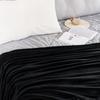 NICETOWN Pătură pentru toate vremea Cuvertură Pătură de iarnă Flanel Garzeket Plasă unică All Seasons Futon Taoru Negru 180200cm
