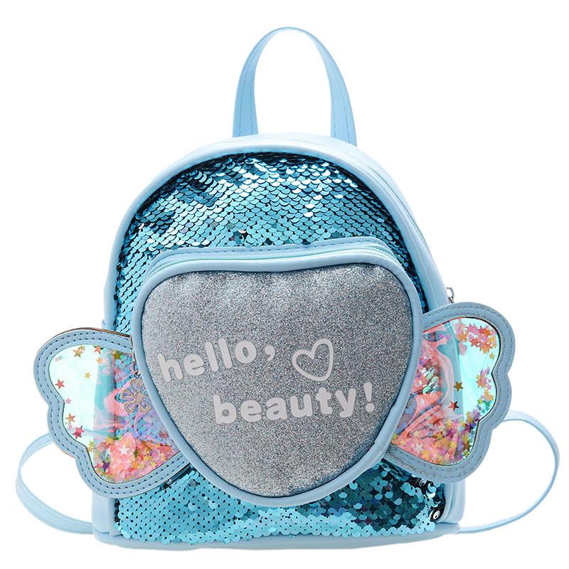 Cartoon Backpack Love Animal Kids Pu Book Bag With Fabric Impactresistant