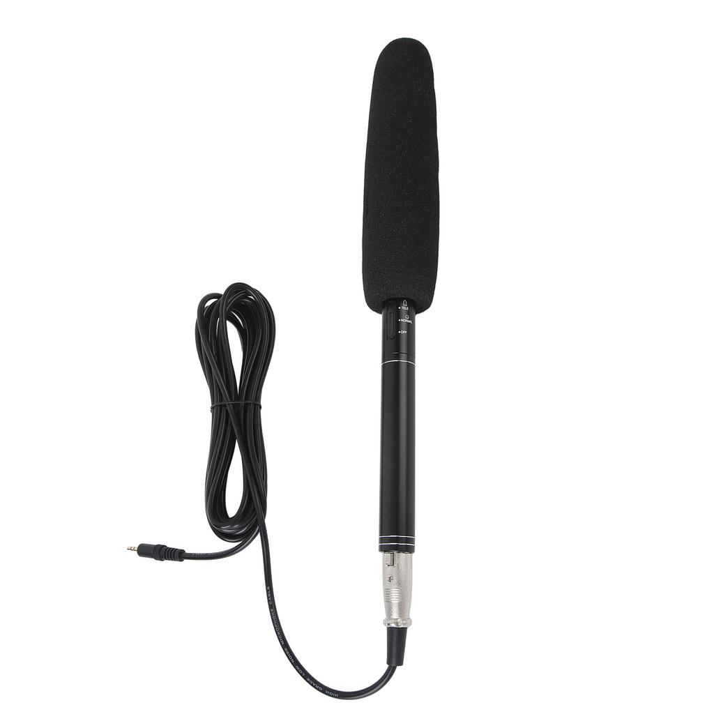 Condenser Shotgun Microphone Cardioid Professional Camera Microphone with 3 Pin XLR Connector for Digital SLR Camcorder