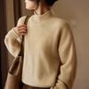 Women's Cashmere Sweater Qinghe Cashmere 30% Cashmere 70% Wool Autumn and Winter Pullover Warm and Fashionable