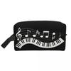 Piano Fantasy Kosmetiktasche Damen Niedlich Große Kapazität Mode Musiknote Make-up Tasche Beauty Aufbewahrung Toilettentaschen