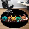 1pc Pokémon Friends Office Round Area Rug, Under Office Chairs Bedroom Living Room Home Decor  A1022239