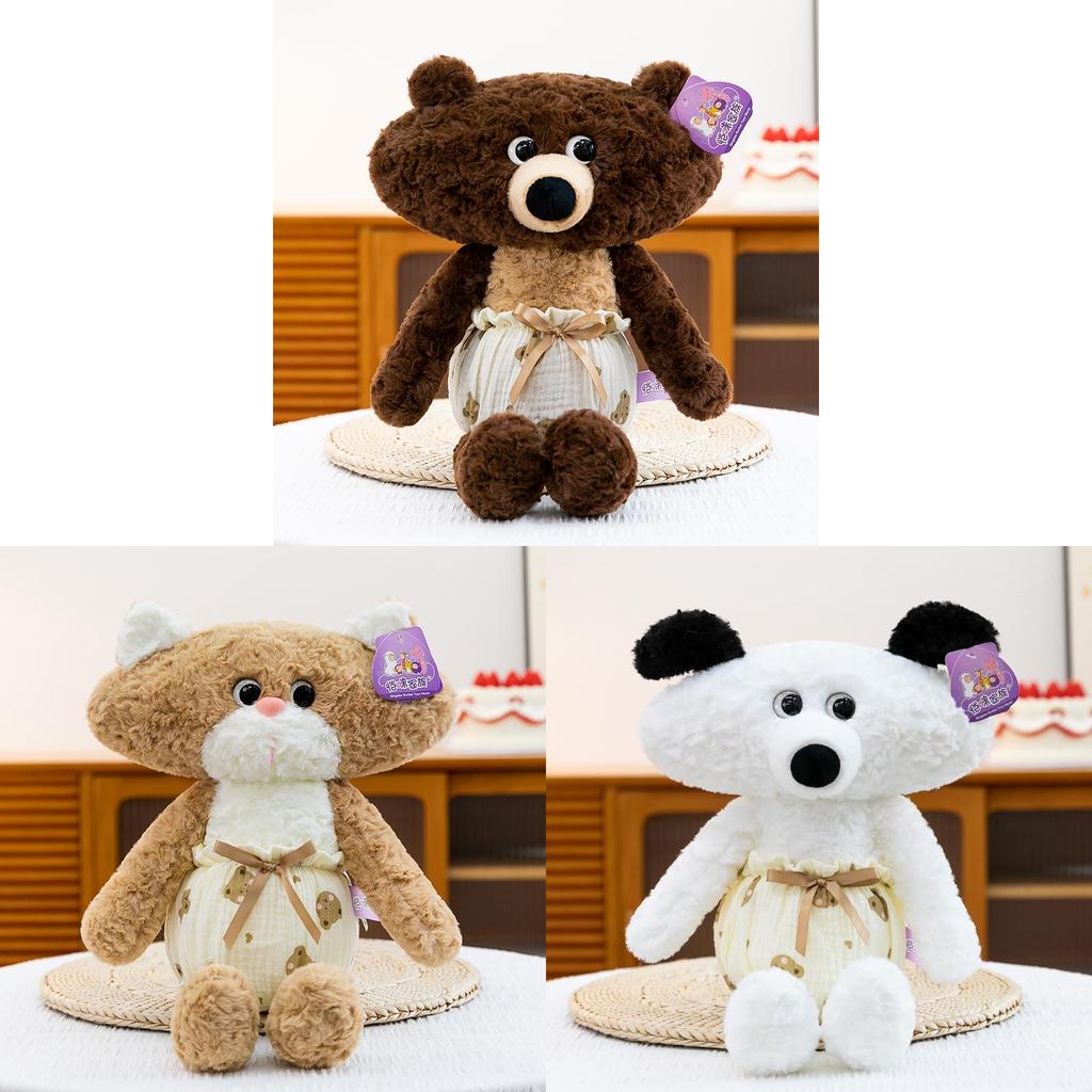Plush Bear Sleepwear Toy With Pp Cotton Fill For Kids And Girls