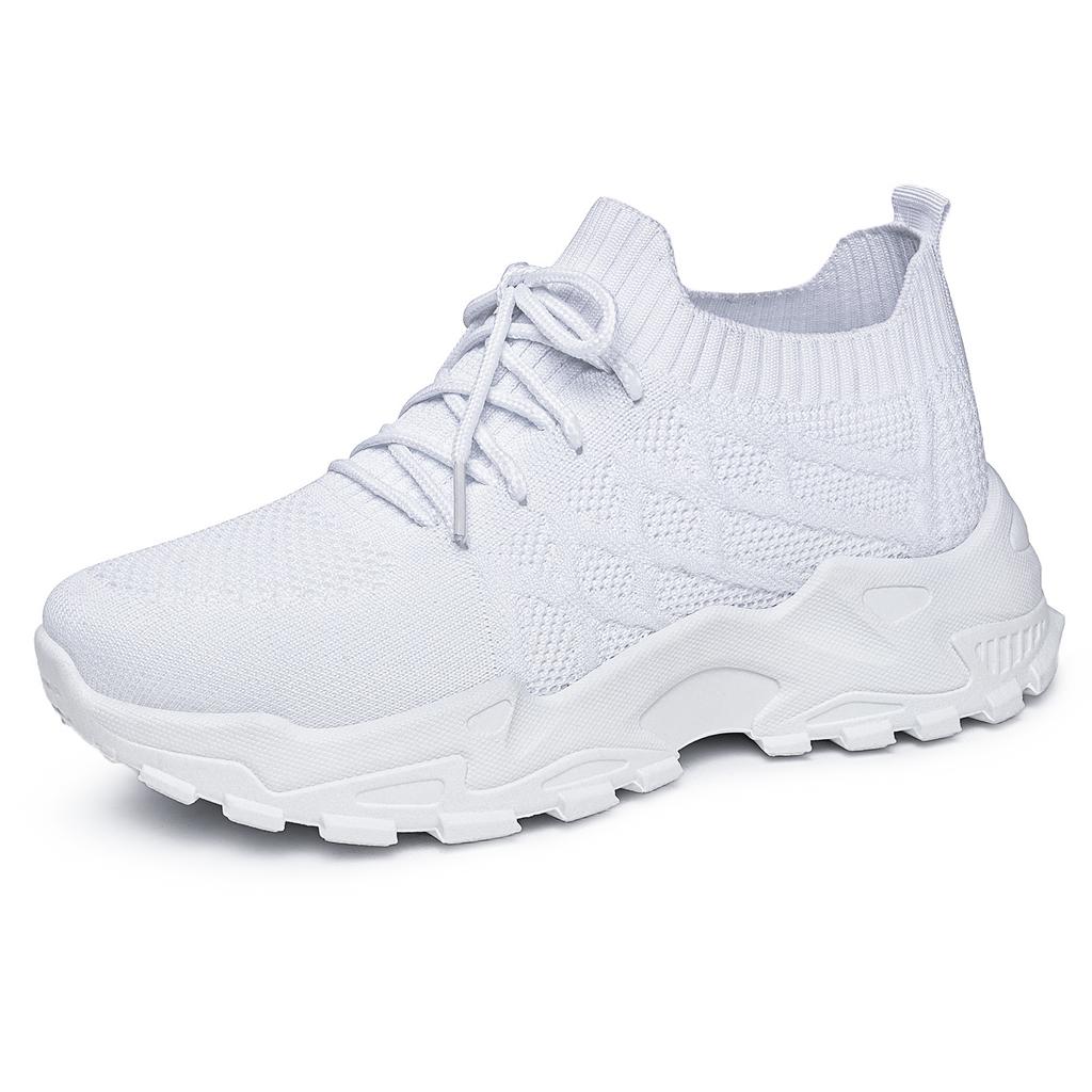 Women Plus Size Platform Sneakers Breathable Anti-Odor Chunky Dad Shoes Comfortable Casual Sports Shoes Lightweight Single Shoes