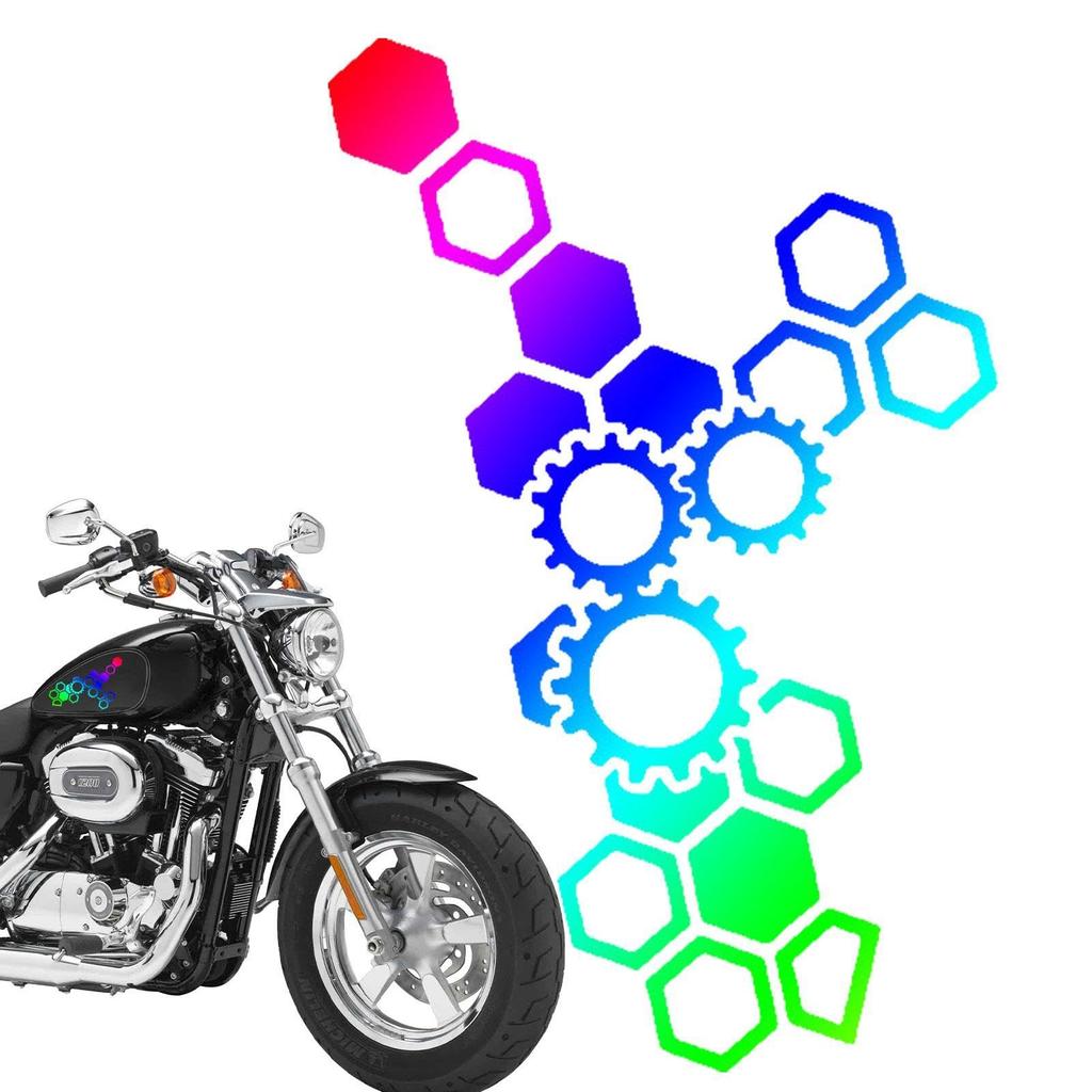 Honeycomb Decal Car | Creative Reflective Hexagon Car Decal | Reflective Body Sticker Honeycomb