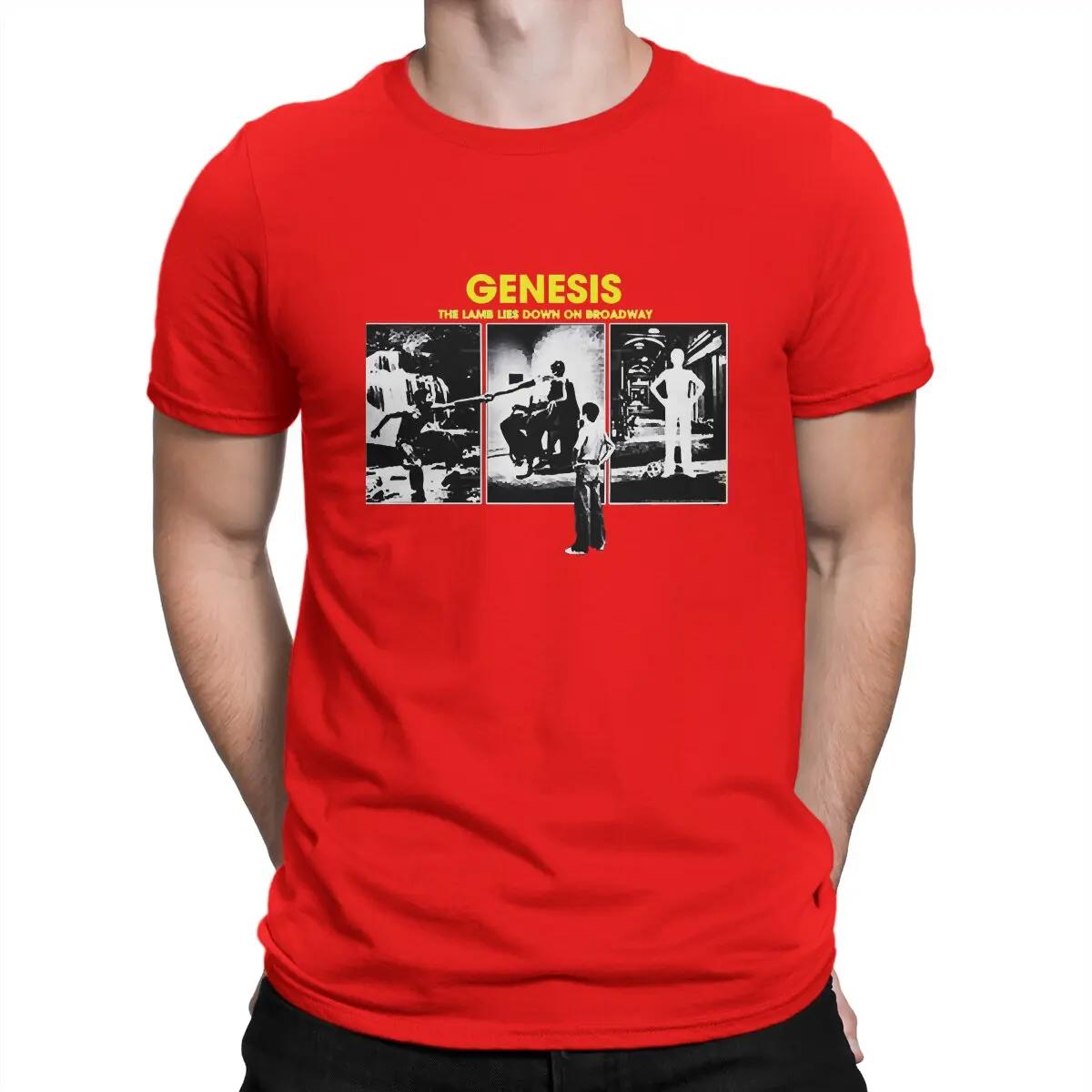

LE One Of The Most Successful Rock Bands Of The 70s, 80s Men s T Shirt Genesis Vintage Tee Shirt Short Sleeve T-Shirt 4XL