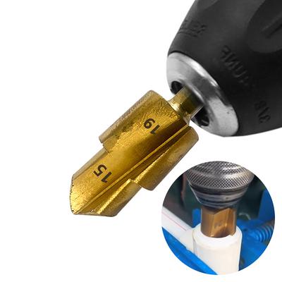 3Pcs Lifting Drill Bit Water Pipe Connection Tool Stepped Drill Bit 20/25/32mm Full Open Process Chamferer Step Drill