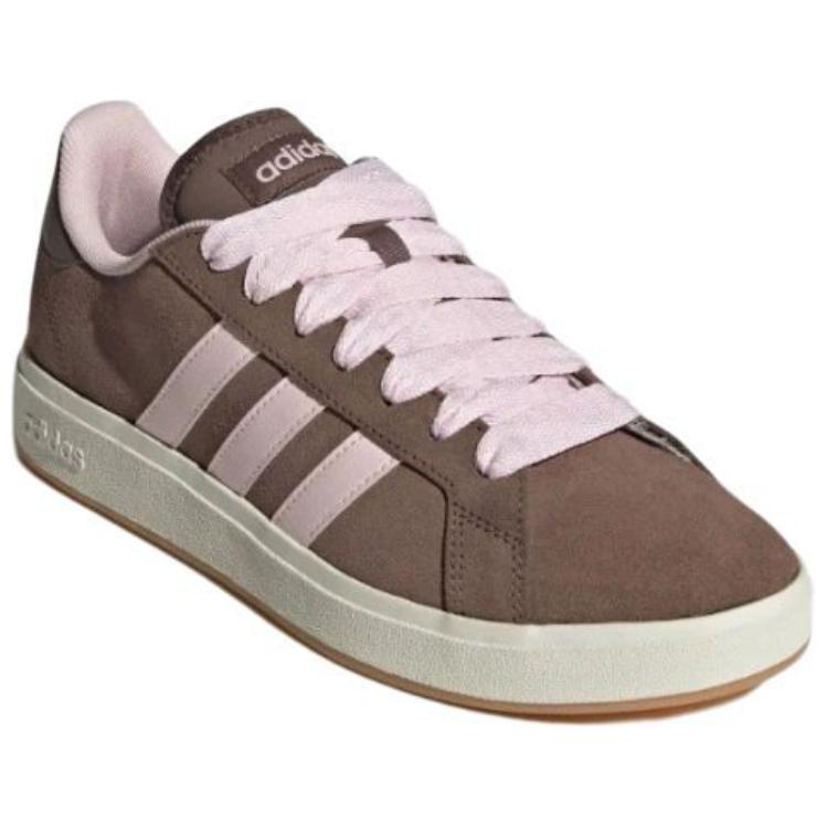 Adidas Grand Court Base 00s Earth Strata Átlátszó Rózsaszín Unisex Cipők Barna Off-White JR7075