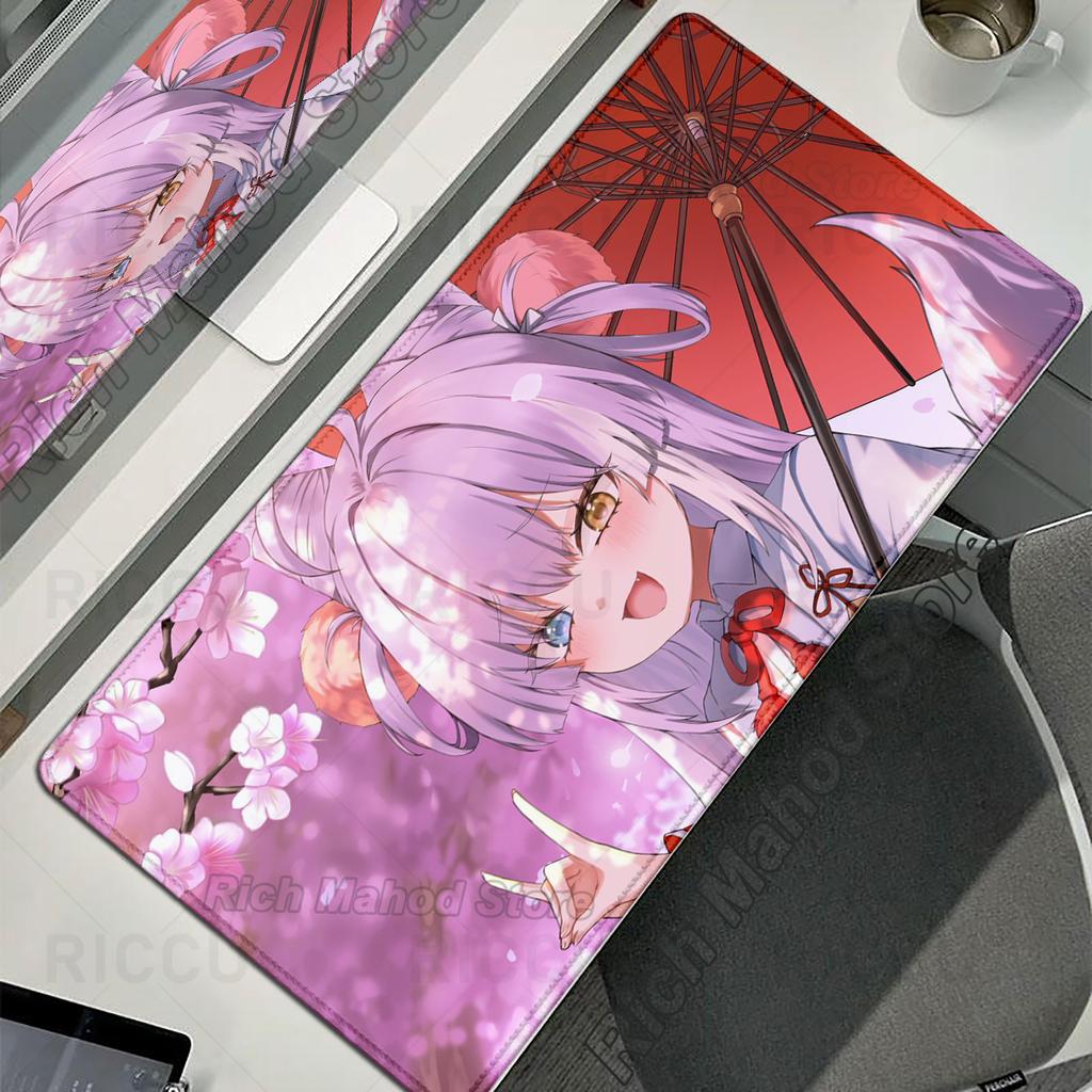 Xxl Anime Mousepad Cute Girl Tenko Shibuki E-Sports Keyboard Desk Mat Non-Slip Rubber Mouse Mat Extended Pad Office Accessories