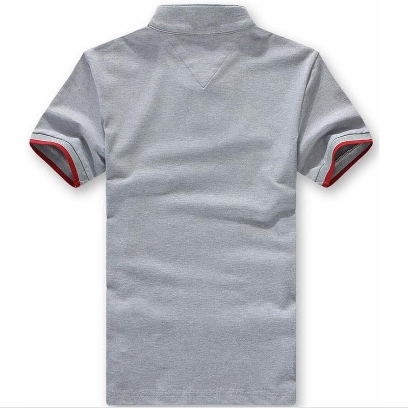 Fashion V Mens Neck Short Sleeve T Shirts Polo Shirt Mens Clothing Tops