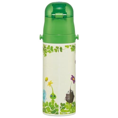 Skater Children's Stainless Steel Water Bottle Direct Drinking 470ml Pikmin Child-friendly Lightweight Type Cold Storage Waterbottle Sports Bottle Cut