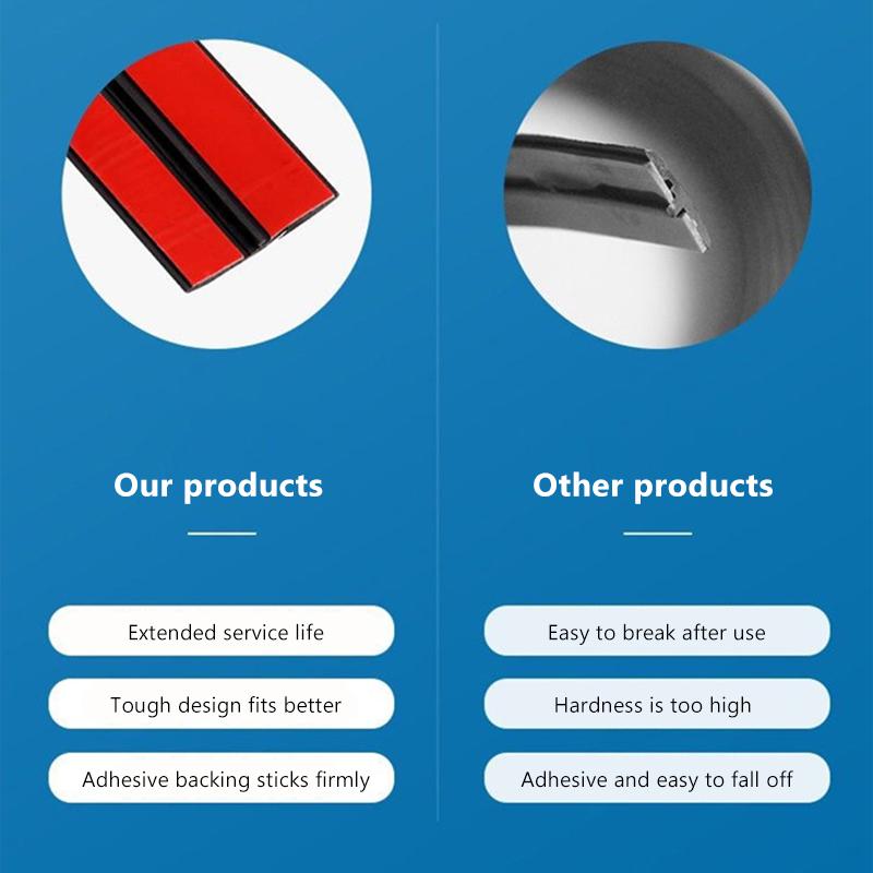 SEAMETAL Car Windshield Roof Seal Strip Rubber Auto Front Rear Window Edge Sealing Strips Waterproof Dustproof Protector Strips