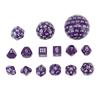Set di 15 dadi poliedrici da 3 a 100 facce Set completo di dadi poliedrici per giochi da tavolo giochi di ruolo