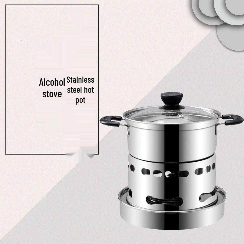 Stainless Steel Alcohol Stove Mini Hot Pot