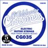 D'Addario CG035 Flatwound Electric Guitar Strings, .035, Set of 5