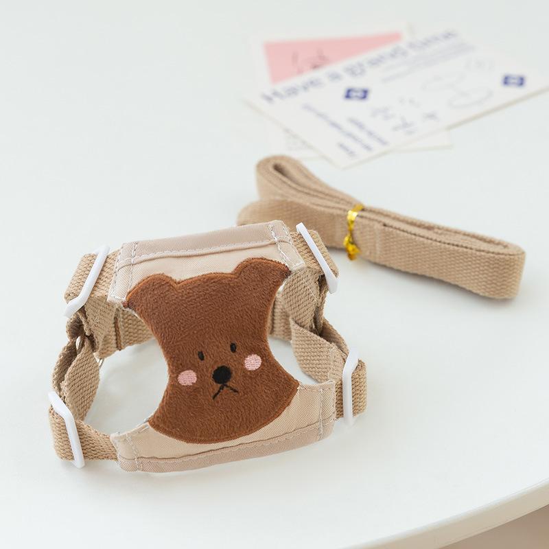 

Жилет-шлейка для собак, средних и маленьких пород, тедди, бигбер, померанский шпиц, нагрудный ремень, собачья цепь, поводок для выгула питомца M (recommended within 6-6.5kg)