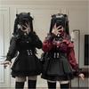 Lolita Jirai Kei Cosplay Costume Y2k Kawaii Sexy Lace Off Shoulder Shirt Gothic Ruffle Mini Skirts Anime Sweet Lady Style Outfit