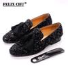 Fashion Mens Tassel Loafers Sequin Casual Shoes British Style Gentleman Wedding Dress Shoes Breathable Party Dinner Formal Shoes for Men